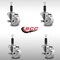 Service Caster 3'' SS Nylon Swivel 1'' Expanding Stem Caster Set with Brake, 4PK SCC-SSEX20S314-NYS-TLB-1-4 - alternate 2